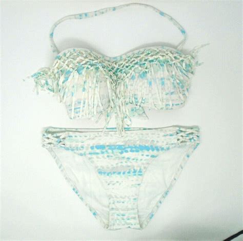 Ocean Front Swim Nwt Tie Dye White Sky Blue Bikini Swimsuit Poshmark