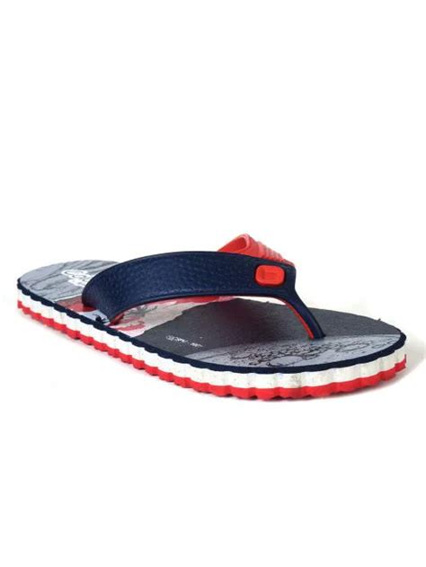 Buy Ajanta Men Hawai Printed R BLUE RED Slippers Online At Best Prices