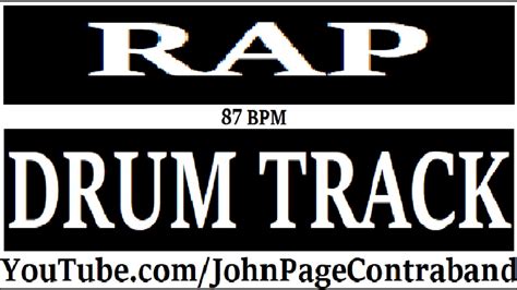 Rap Hip Hop Drum Track Beat DRUMS ONLY 87 Bpm YouTube