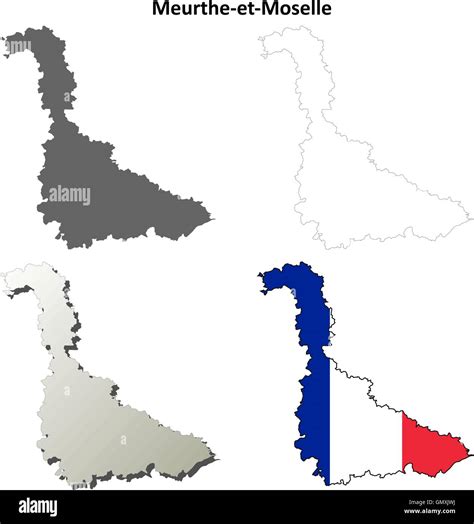 Mappa Di Lothringen Stock Vektorgrafiken Kaufen Alamy