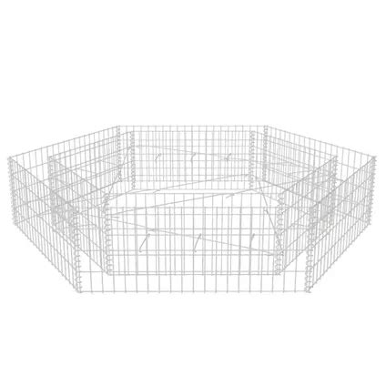 VidaXL Verhoogde Plantenbak 1 Zilver 200 X 173 X 40 Cm Gabion Plantenbak