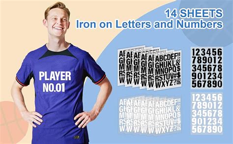 Amazon Jongdari Iron On Letters And Numbers Sheets Vinyl