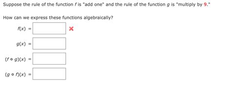 Solved Suppose The Rule Of The Function F Is Add One And