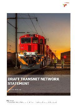 Annexure I Draft Transnet Network Statement Volume