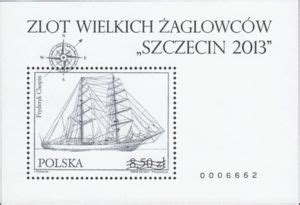 Stamp Tall Ship Fryderyk Chopin Souvenir Sheet Black Print Poland