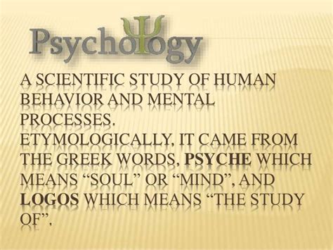 Historical background of psychology