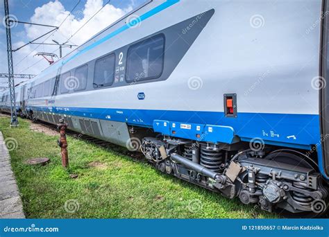 PKP Intercity High Speed Train Pendolino Editorial Photo