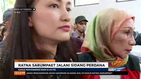 Ratna Sarumpaet Jalani Sidang Perdana Youtube