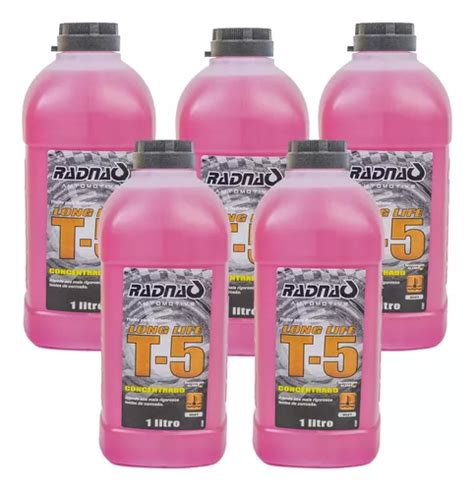 Aditivo Radiador Rosa T5 Radnaq 5 Litros Concentrado