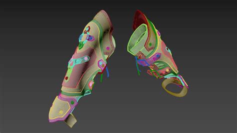 Medieval Bracers Leather Armor 3d Model By Abuvalove