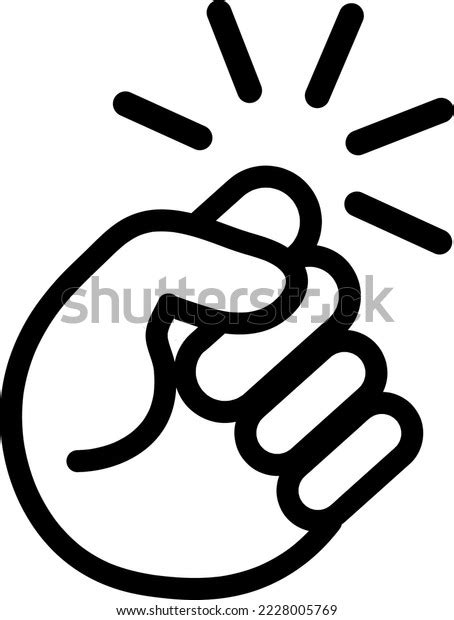 Hand Knocking On Door Icon Vector Stock Vector Royalty Free