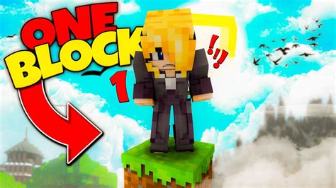 MINECRAFT ONEBLOCK SKYBLOCK SURVIVAL EP 1 YouTube