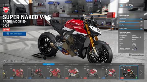 Ducati Super Naked V S Racing Modified RIDE Ducati V Streetfighter Gaming Ride