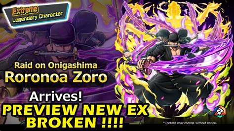 Preview New Extreme Zoro Onigashima One Piece Bounty Rush Youtube