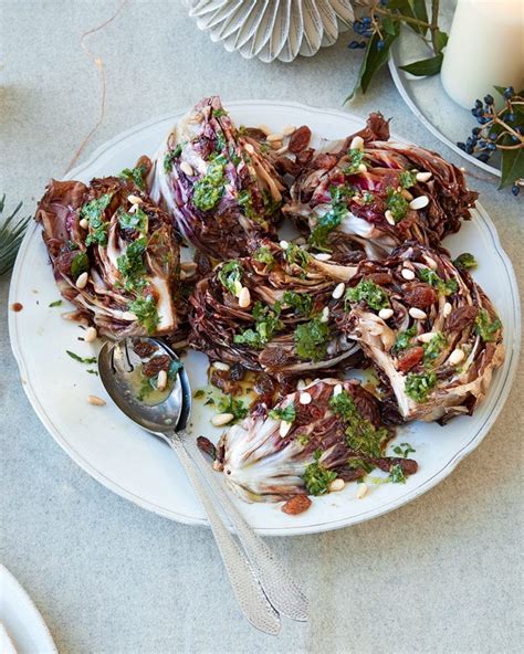 Roast Radicchio With Lemon And Parsley Dressing Recipe Delicious