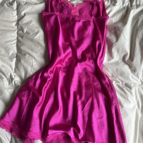 VS Hot Pink Slip Great For A Casual Spring Day Or Depop