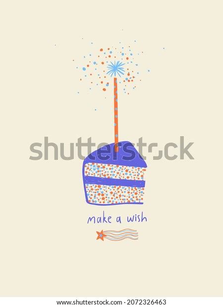 Illustration Isolated Cartoon Cake Funny Birthday Stock Vector (Royalty ...
