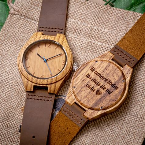 Woodenson Relojes De Madera Natural Personalizados Tienda Oficial