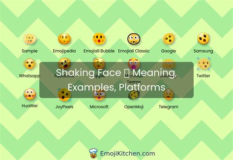 Shaking Face Emoji Meaning Info Stats Emojikitchen