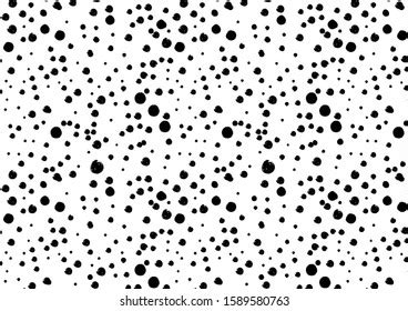 Irregular Black Dots Pattern Seamless Hand Stock Illustration