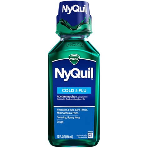 Vicks Nyquil® Original Liquid Original 12 Fl Oz Vitacost