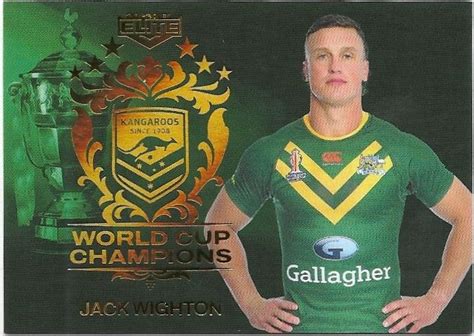 2023 Nrl Elite World Cup Champions WCC17 Jack Wighton Kangaroos APT