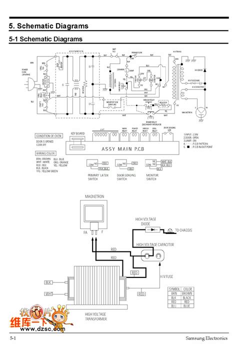 Samsung CE959 microwave circuit diagram 2 - Electrical_Equipment ...