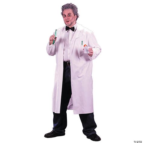 Mad Scientist Lab Coat Adult Costume Halloween Express