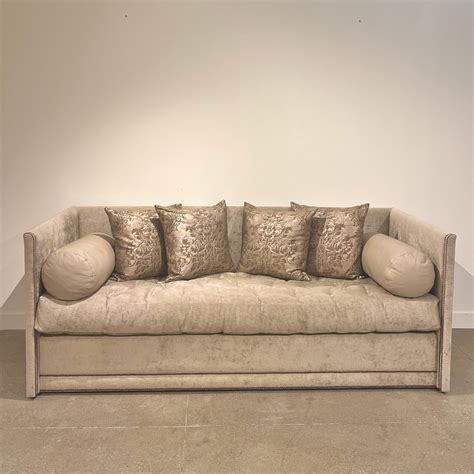 Studded Shelter Sofa Showroom Sample Saladino