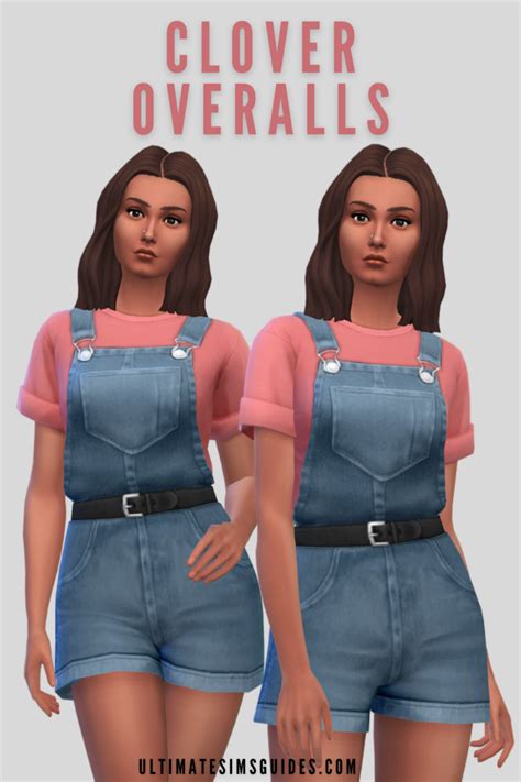 Adorable Sims 4 CC Overalls For Your Mods Folder