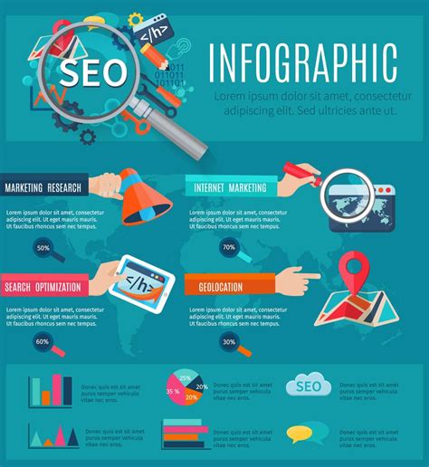 Seo Infographics Set 461828 Vector Art at Vecteezy