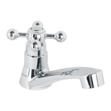 Llave Lavabo Foset Basic Plastico Maneral Cruceta