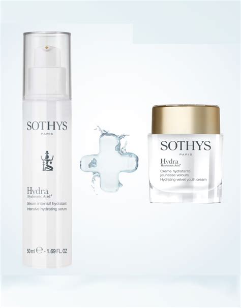 Sothys Coffret Duo Hydra Hyaluronic Acid Creme Velours Serum Your