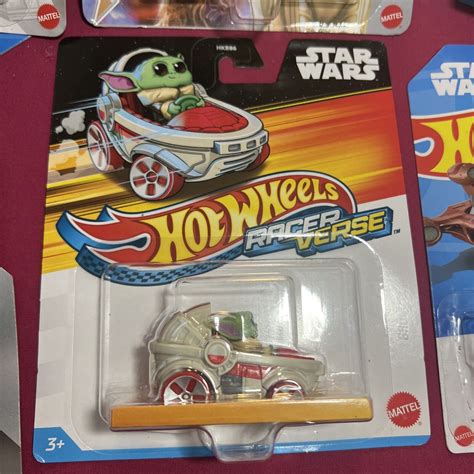 Star Wars Character Cars Hot Wheels Lot Of Grogu R D Chewbacca