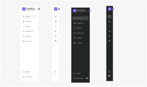 Sidebar Navigation Figma Template Ui Free