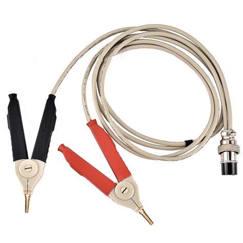 LCR Meter Test Cable Terminal Kelvin Clip Wires With 5 Pin Famale Port