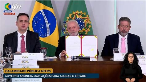 CATÁSTROFE NO RS Lula envia projeto para acelerar repasses de verbas