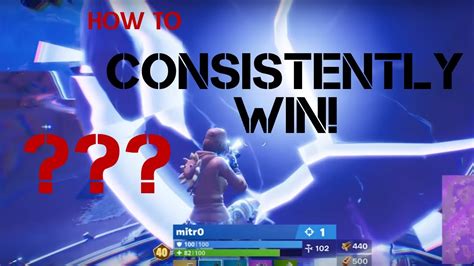 How To Consistently Win In Fortnite Season 11 Youtube