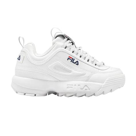 Fila Men S Disruptor Ii Premium Shoes White Navy  Gem