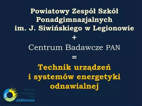 Ppt Technik Urz Dze I System W Energetyki Odnawialnej Powerpoint