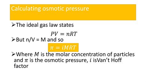 Osmotic pressure | PPT