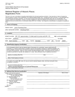 Fillable Online Hpo Ncdcr Nps Form O Hpo Ncdcr Fax Email Print