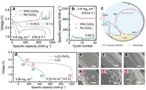 A Dischargecharge Curves And B Cycling Performance Of Lsbs With Or