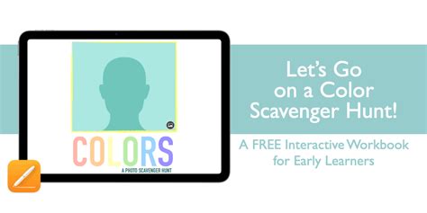 Go On A Color Scavenger Hunt A Free Interactive Workbook Apple Education Community