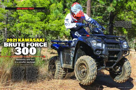 2021 Kawasaki Brute Force 300 Dirt Wheels Magazine