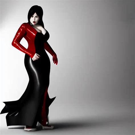 Curvy Feminine Hot Goth Woman With Elegant Red Black Stable Diffusion OpenArt