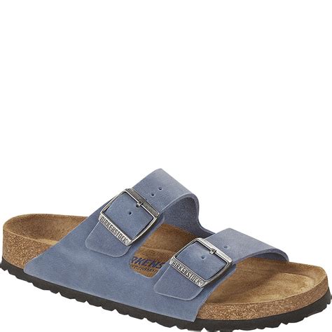 Birkenstock Womens Arizona Soft Sandals Dusty Blue Elliottsboots