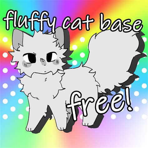 Fluffy Cat Base F2u By Paytousebases On Deviantart