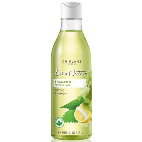 Oriflame Love Nature Shampoo With Nettle And Lemon For Oily Hair Szampon Z Pokrzywą I Cytryną