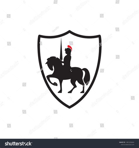 Cavalry Icon Vector Logo Template Illustration Stock Vector Royalty